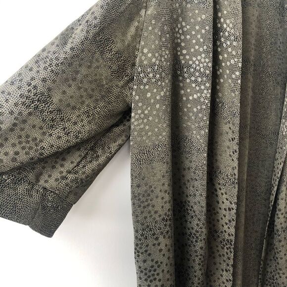 VINTAGE “Montelle” Green Snake Print Kimono - Picture 2 of 4